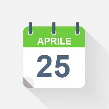 calendario ponte 25 aprile 