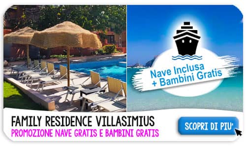 Residence Villasimius Sardegna con nave gratis e bambini gratis