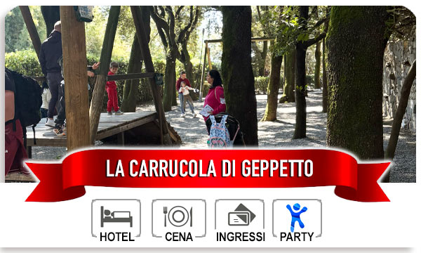 Carrucola Gigante o Carrucola di Geppetto al Parco di Pinocchio di Collodi