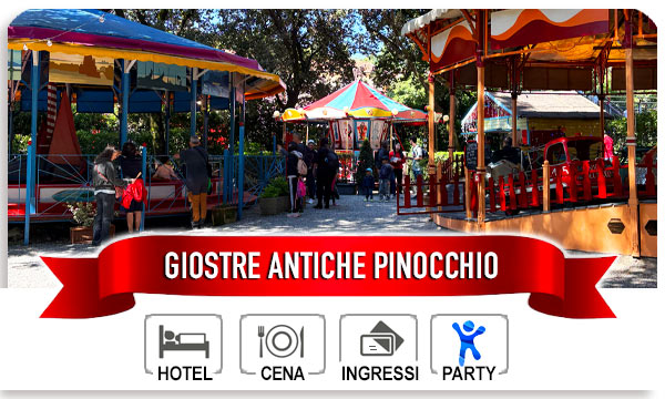 Giostre antiche al Parco di Pinocchio di Collodi