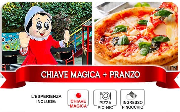 Parco di Pinocchio biglietto con pranzo esperienza famiglia