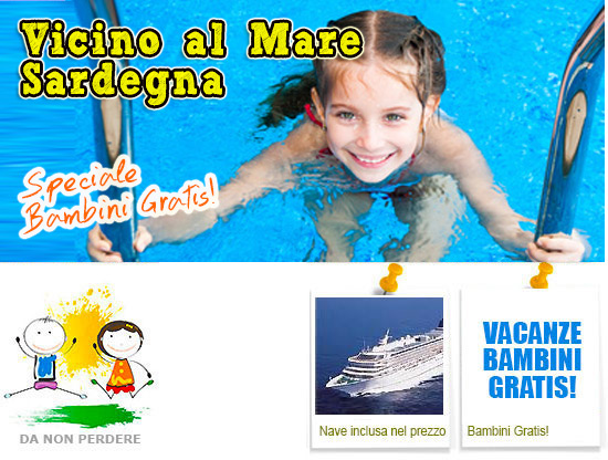 Offerta Casa vacanza in Sardegna con bambini gratis