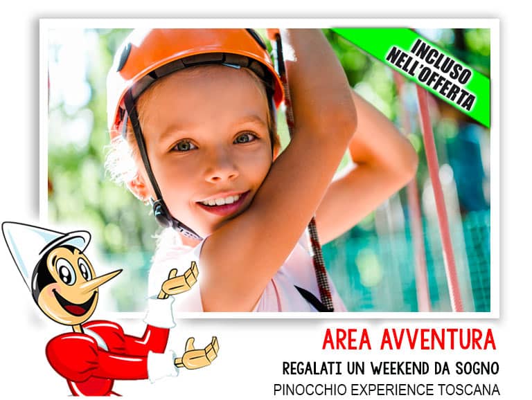 Percorso avventura di Pinocchio vicino alla Casa delle Farfalle di Collodi