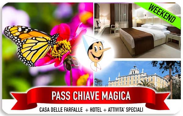 Casa delle Farfalle Collodi offerta hotel con cena e biglietto di ingresso