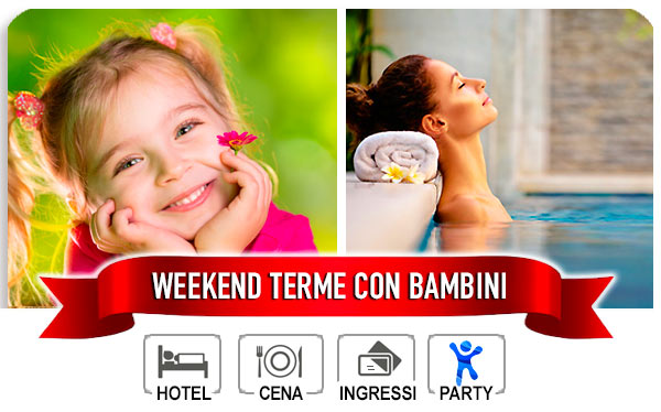 Cofanetto Weekend terme con bambini in family hotel con miniclub e babyclub Principessa e il SuperEroe