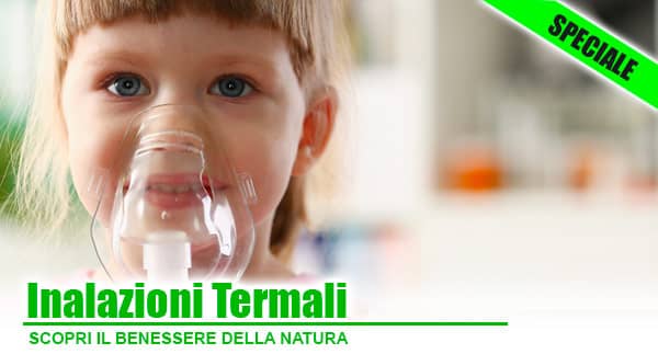 Ingresso alle terme con inalazioni termali