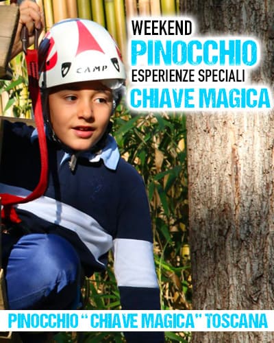 Percorso Avventura area Fiume Parco di Pinocchio Collodi Toscana