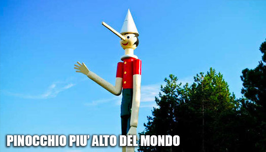 Pinocchio più alto del mondo Collodi, Toscana