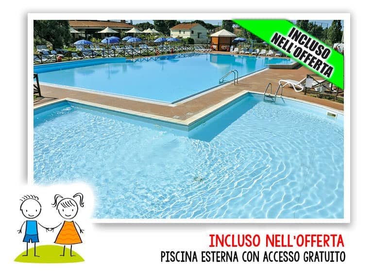 Villaggio vacanze con piscina esterna ad uso gratuito