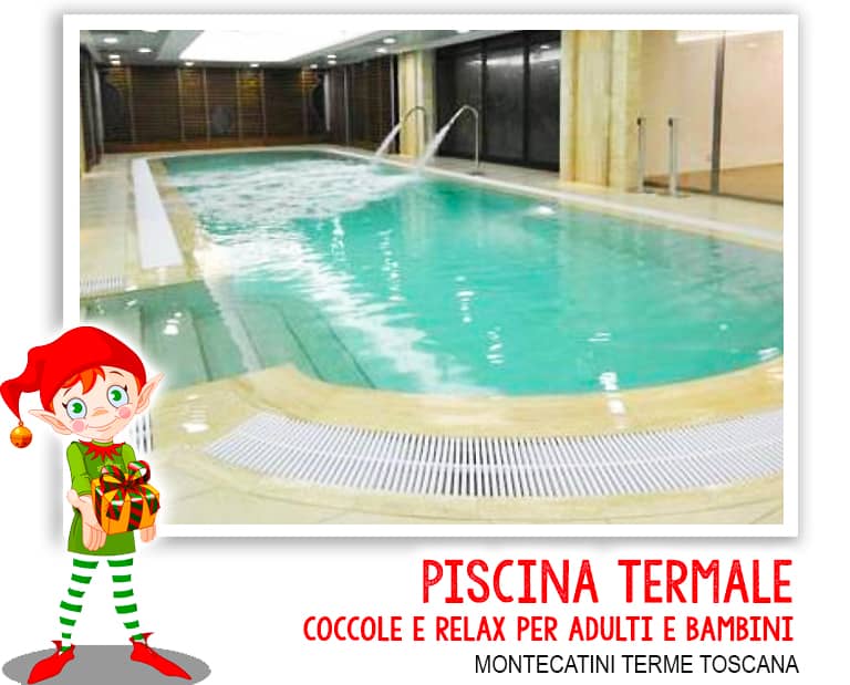 Piscina al chiuso alle terme di Montecatini in Toscana
